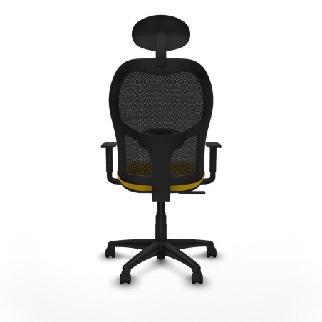 Silla de Oficina con Cabecero Piqueras y Crespo 1D10RN1 Amarillo