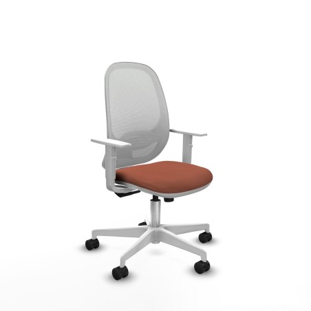 Sedia da Ufficio Cilanco Piqueras y Crespo B4B026N Bianco Marrone