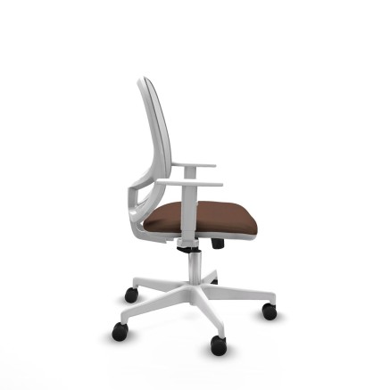 Bürostuhl Cilanco Piqueras y Crespo B4B026N Weiß Dunkelbraun 2