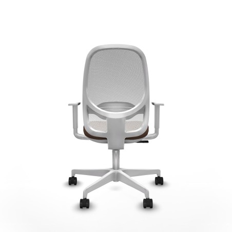 Bürostuhl Cilanco Piqueras y Crespo B4B026N Weiß Dunkelbraun