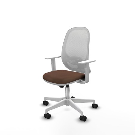 Bürostuhl Cilanco Piqueras y Crespo B4B026N Weiß Dunkelbraun