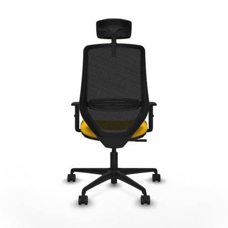 Chaise de Bureau avec Appui-tête Piqueras y Crespo D036N2W Jaune