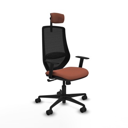 Sedia da Ufficio Piqueras y Crespo D036N2W Marrone Nero