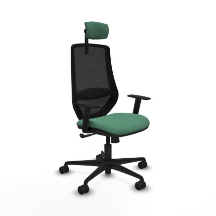 Chaise de Bureau Piqueras y Crespo D036N2W Vert émeraude