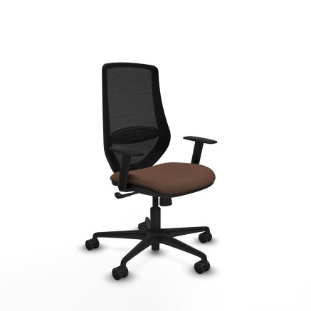 Sedia da Ufficio Piqueras y Crespo D036N0W Nero Marrone scuro