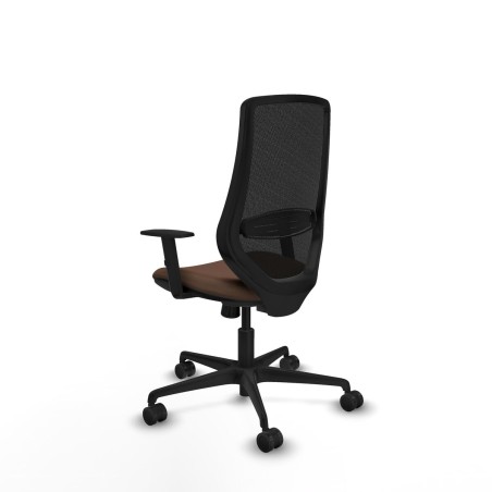 Chaise de Bureau Piqueras y Crespo D036N0W Noir Brun foncé