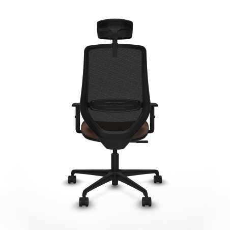 Chaise de Bureau Piqueras y Crespo D036N2W Noir Brun foncé