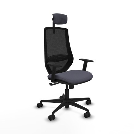 Sedia da Ufficio Piqueras y Crespo D036N2W Grigio scuro