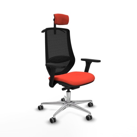Office Chair with Headrest Mardos traslack bali Piqueras y Crespo D086