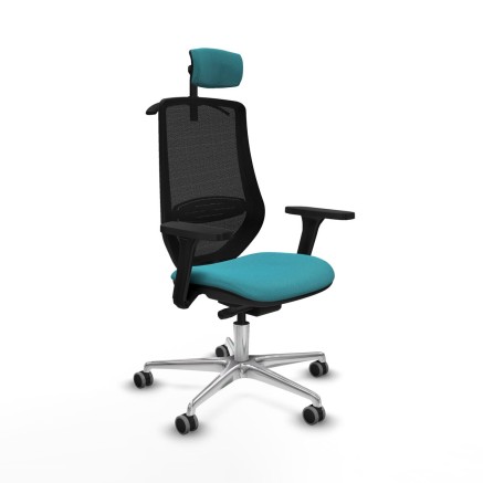 Chaise de Bureau Piqueras y Crespo D086G2H Turquoise