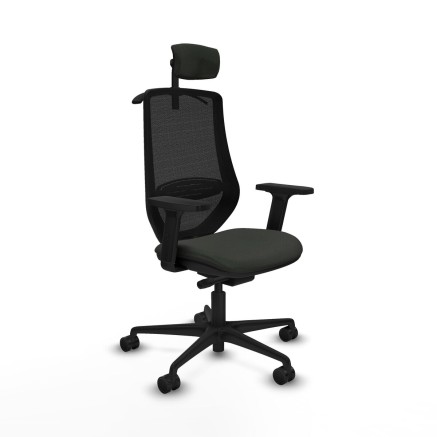 Chaise de Bureau Mardos traslack bali Piqueras y Crespo D036N2H Noir