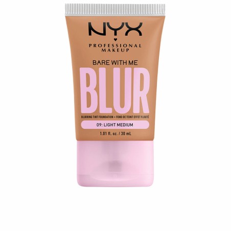 Vloeibare Foundation NYX Bare With Me Blur Nº 09-light medium 30 ml