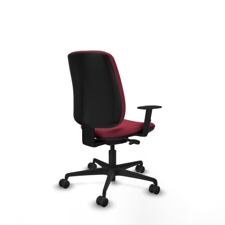 Sedia da Ufficio Piqueras y Crespo B1D036N Rosso Granato