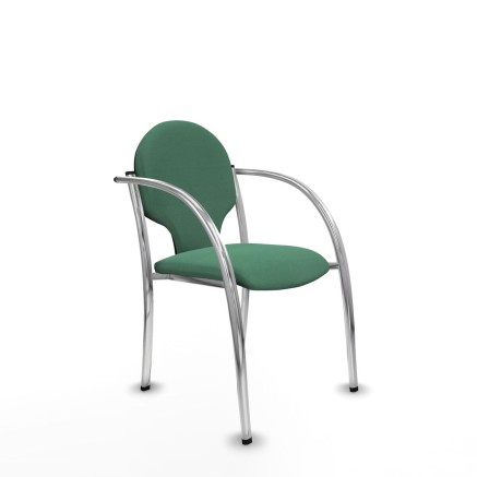 Reception Chair Hellín Piqueras y Crespo 220PTCRB456 Emerald Green 2