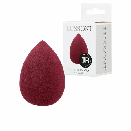 Spugnetta per il Trucco Lussoni Raindrop Rosso Granato (1 Unità)