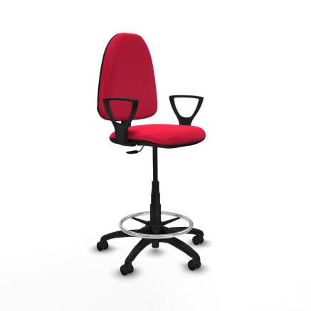 Sedia da Ufficio Piqueras y Crespo BFN01RP Rosso Alta
