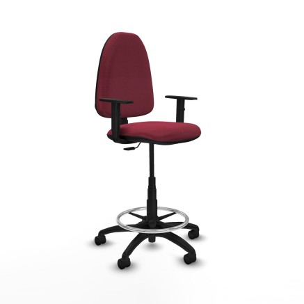 Bürostuhl Piqueras y Crespo B1D01RN Granatrot Lang