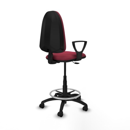 Chaise de Bureau Piqueras y Crespo BFN01RN Bordeaux Grande