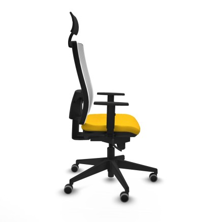 Chaise de Bureau Piqueras y Crespo 1D066G1 Jaune 2