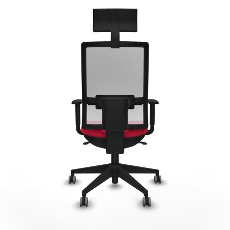 Sedia da Ufficio Piqueras y Crespo 1D066G1 Rosso