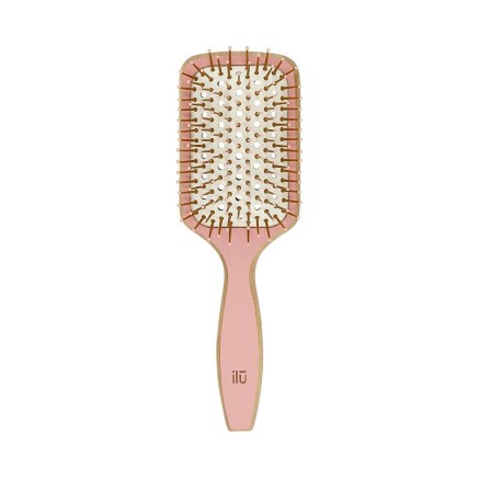 Brosse Démêlante Ilū Bamboom Rose Carré
