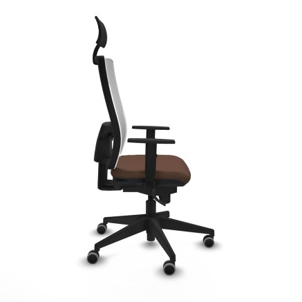 Chaise de Bureau Piqueras y Crespo 1D066G1 Brun foncé 2