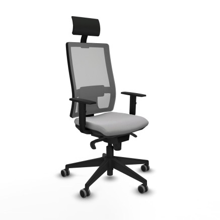 Chaise de Bureau avec Appui-tête Piqueras y Crespo 1D066G1 Gris clair