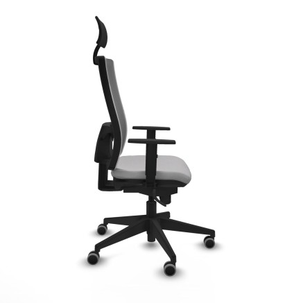 Silla de Oficina con Cabecero Piqueras y Crespo 1D066G1 Gris claro 2