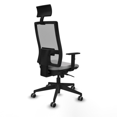 Silla de Oficina con Cabecero Piqueras y Crespo 1D066G1 Gris claro