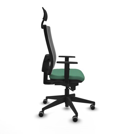 Chaise de Bureau avec Appui-tête Piqueras y Crespo 1D066G1 Vert émer 2