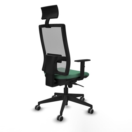 Chaise de Bureau avec Appui-tête Piqueras y Crespo 1D066G1 Vert émer