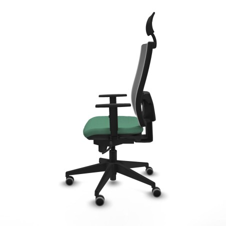 Chaise de Bureau avec Appui-tête Piqueras y Crespo 1D066G1 Vert émer