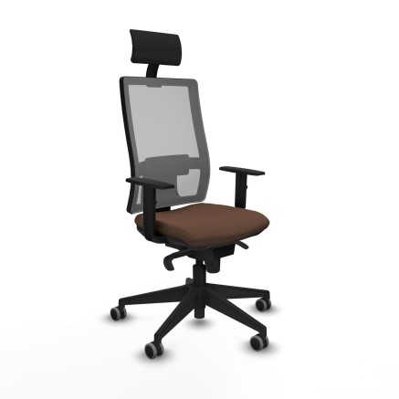 Bürostuhl mit Kopfstütze Piqueras y Crespo 1D066G1 Dunkelbraun