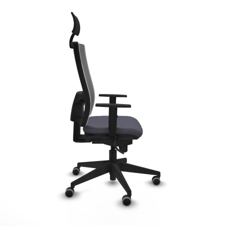 Chaise de Bureau avec Appui-tête Piqueras y Crespo 1D066G1 Gris fonc