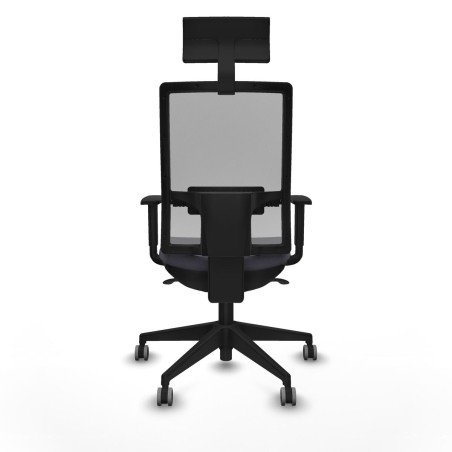 Office Chair with Headrest Piqueras y Crespo 1D066G1 Dark grey