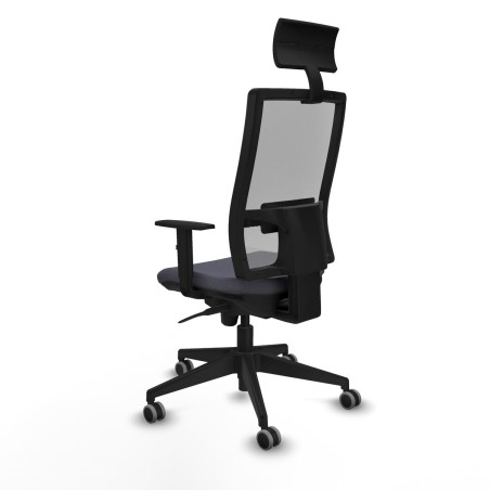 Chaise de Bureau avec Appui-tête Piqueras y Crespo 1D066G1 Gris fonc