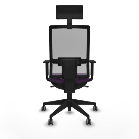 Chaise de Bureau avec Appui-tête Piqueras y Crespo 1D066G1 Violet