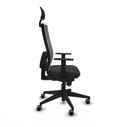 Office Chair with Headrest Piqueras y Crespo 1D066G1 Black 2