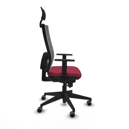 Office Chair with Headrest Piqueras y Crespo 1D066G1 Maroon 2