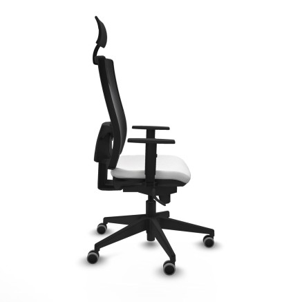 Chaise de Bureau avec Appui-tête Piqueras y Crespo 1D066G1 Blanc 2