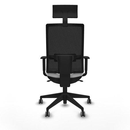 Silla de Oficina con Cabecero Piqueras y Crespo 1D066G1 Blanco