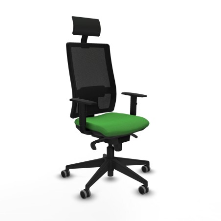 Office Chair with Headrest Piqueras y Crespo 1D066G1 Green
