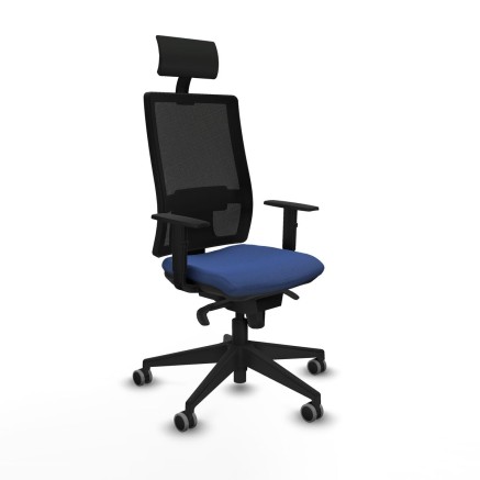 Bürostuhl mit Kopfstütze Piqueras y Crespo 1D066G1 Marineblau