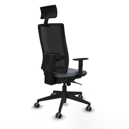Silla de Oficina con Cabecero Piqueras y Crespo 1D066G1 Gris