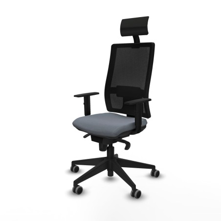 Chaise de Bureau avec Appui-tête Piqueras y Crespo 1D066G1 Gris