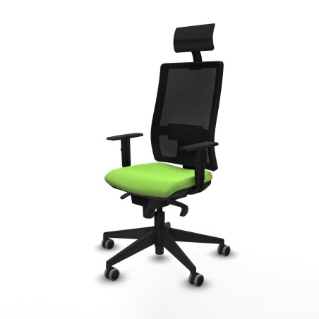 Silla de Oficina con Cabecero Piqueras y Crespo 1D066G1 Pistacho