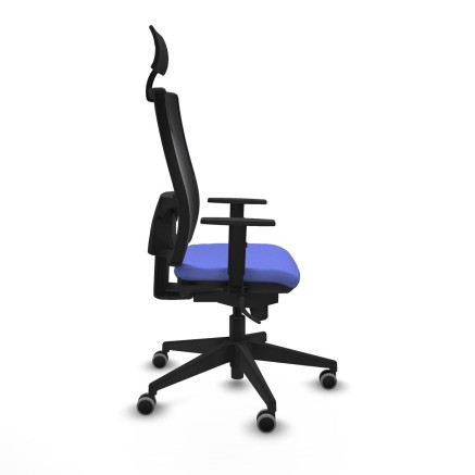 Office Chair with Headrest Piqueras y Crespo 1D066G1 Light Blue 2