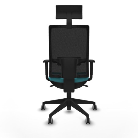 Sedia Ufficio con Poggiatesta Piqueras y Crespo 1D066G1 Turchese