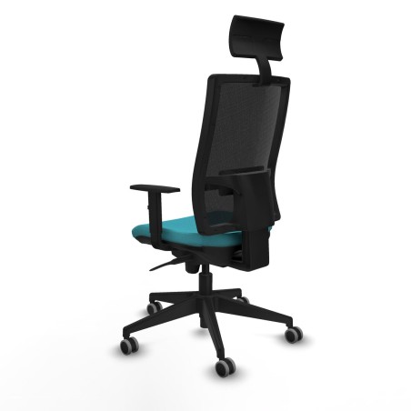 Silla de Oficina con Cabecero Piqueras y Crespo 1D066G1 Turquesa