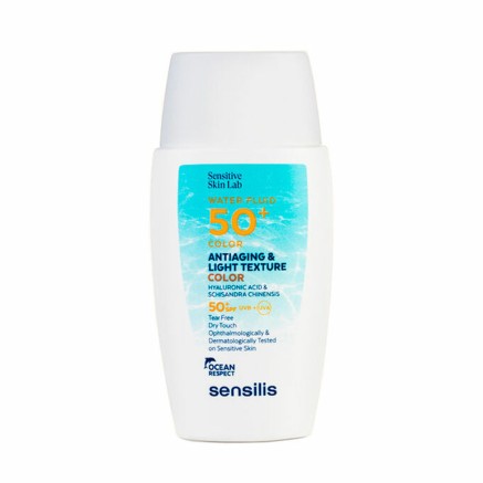 Zonnebrandcrème met Kleur Sensilis Antiaging Light Texture Color SPF